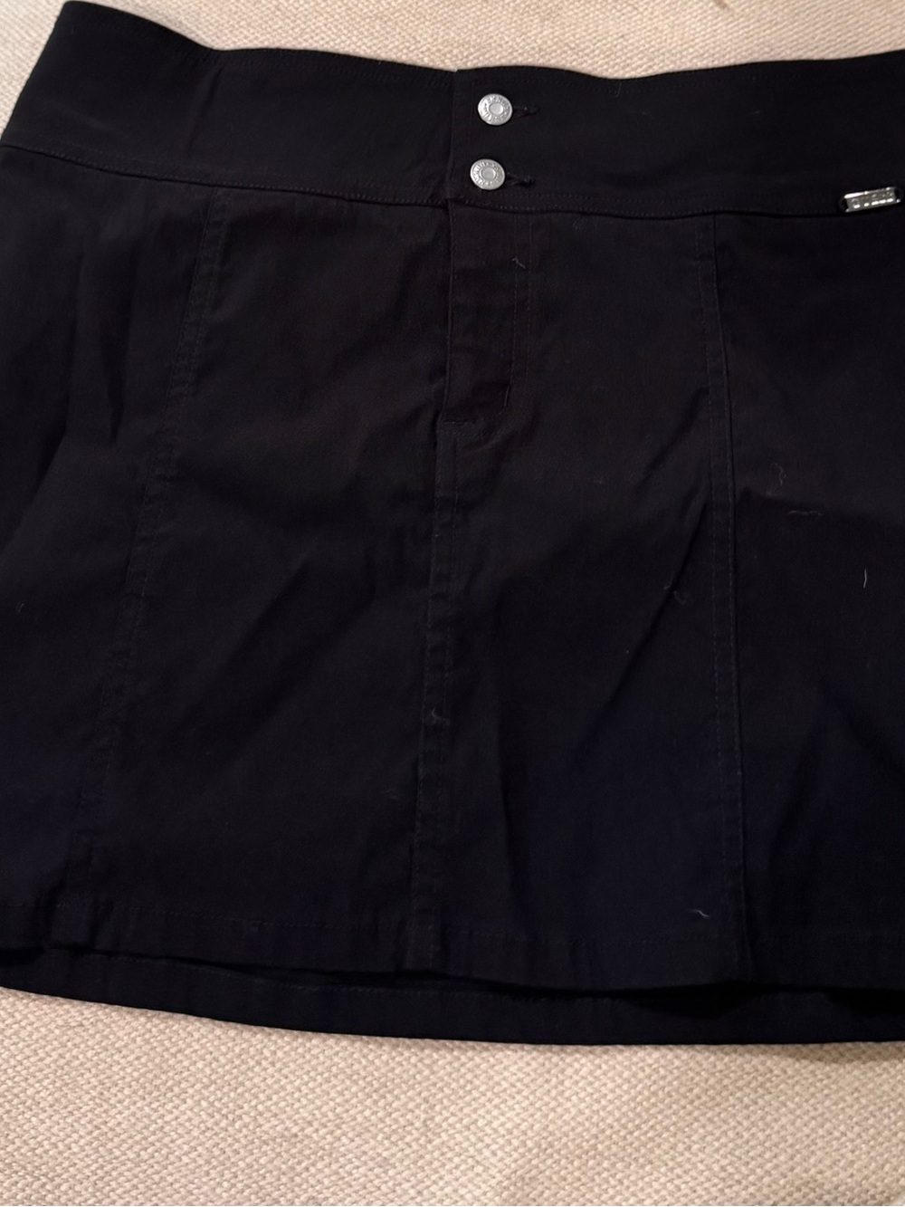 vintage guess mini skirt Black Indie Sleeve Tight Stretch Classic VNT  29 size M